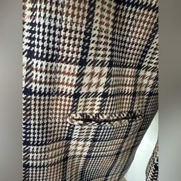 Vintage Pantman blazer jacket wool plaid tweed SZ 16 XL old money style - Picture 2 of 7